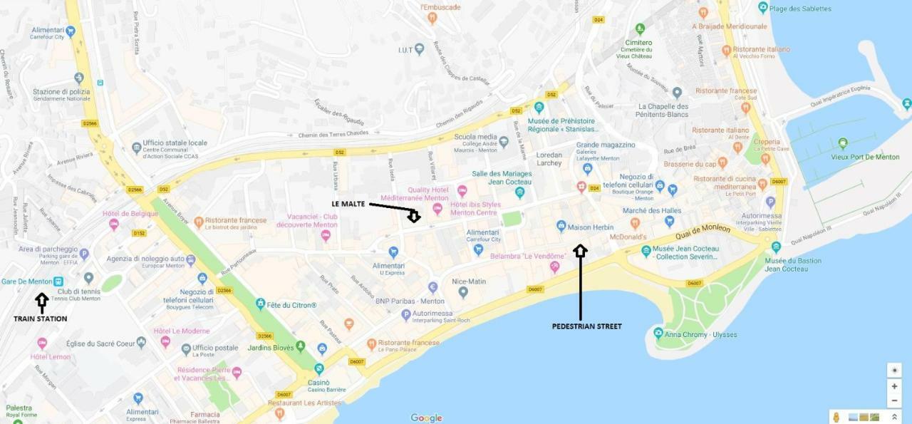 Le Malte Apartment Ментона Екстериор снимка